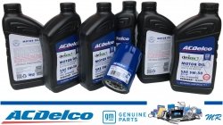 Filtr + olej ACDelco 5W30 Chevrolet Camaro 3,6 V6 2016-
