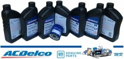 Filtr + olej silnikowy 5W30 Dexos1 Gen2 Full Synthetic API SP ACDelco Buick Rainier 4,2 L6
