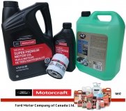 Oryginalny filtr oraz syntetyczny olej silnikowy Motorcraft 5W30 Lincoln MKC EcoBoost