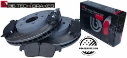 Przednie klocki + NACINANE tarcze hamulcowe 330mm SLOTTED Jeep Grand Cherokee 3,6 V6