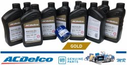 Filtr + olej silnikowy ACDelco Gold Synthetic Blend 5W30 API SP GF-6 Chevrolet Corvette C7 6,2 V8 2014-2019