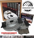 Przednie klocki POWERSTOP + WIERCONE NACINANE tarcze hamulcowe 345mm Chevrolet Corvette C8 2020- Z51