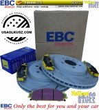 Przednie klocki YELLOWSTUFF + tarcze hamulcowe 345mm EBC seria USR Chrysler 300C