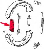 Rozpieraki szczęk hamulca postojowego Chrysler 300C