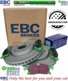 Przednie klocki GreenStuff + tarcze hamulcowe 330mm EBC seria Premium Dodge Durango 3,6 V6 2011-2020