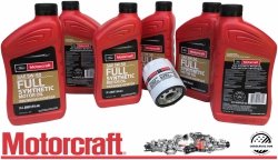 Olej 5W50 + filtr oleju silnika FL910S MOTORCRAFT Ford Mustang 2,3 EcoBoost 2020-2023