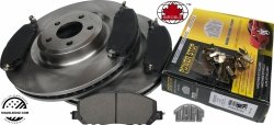 Przednie CERAMICZNE klocki + tarcze hamulcowe 363mm Lincoln Aviator AWD 2020-