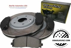 Przednie klocki + NACINANE tarcze hamulcowe 330mm SILVER Chrysler Voyager Town Country 2012-2016
