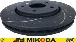 Przednia WIERCONA NACINANA tarcza hamulcowa 303mm GEOMET RAM Cargo Van