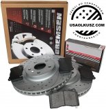 Przednie klocki + WIERCONE NACINANE tarcze hamulcowe 345mm Buick Regal 2014-2017 brembo brakes