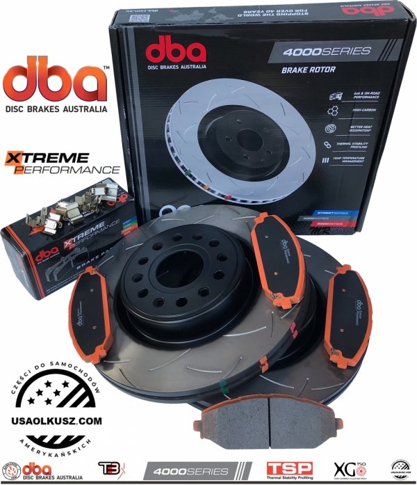 Przednie klocki DBA Xtreme Performance + tarcze hamulcowe DBA 4000 T3 RAM 1500 DT 2019-