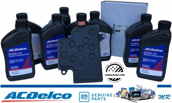 Olej Dextron ULV + filtr automatycznej skrzyni biegów 10L90 Cadillac CT4