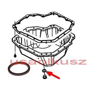 Podkładka korka spustu oleju silnika Jeep Wrangler JK 2,8 CRD 42020019A