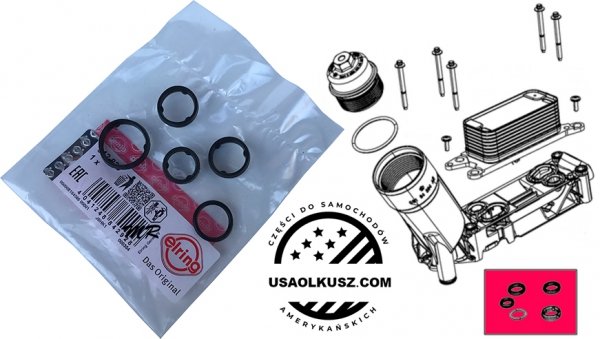 Uszczelki obudowy filtra oleju Dodge Journey 3,6 V6 2014-