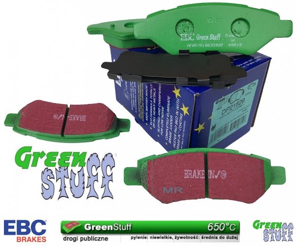 Klocki hamulcowe tylne EBC GreenStuff Cadillac CTS 2008-