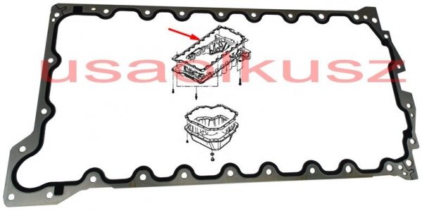 Uszczelka misy oleju silnika górna Jeep Wrangler JK 2,8 CRD