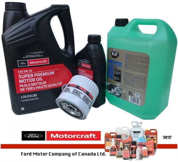 Oryginalny filtr oraz syntetyczny olej silnikowy Motorcraft 5W30 Lincoln Navigator -2000