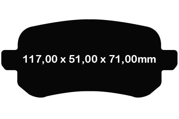 Tylne klocki Ultimax2 + NACINANE tarcze hamulcowe 305mm EBC seria USR Dodge Journey -2013