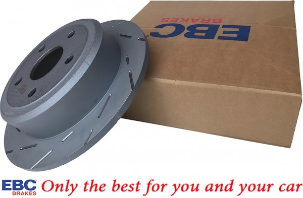 Tylna NACINANA tarcza hamulcowa EBC seria USR Jeep Wrangler JK 2007-2018
