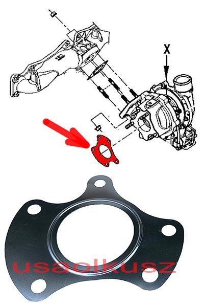 Uszczelka turbosprężarki Lancia Voyager 2,8 CRD 22022176F