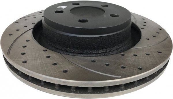 Klocki + WIERCONE tarcze hamulcowe przednie 332mm Dodge Nitro