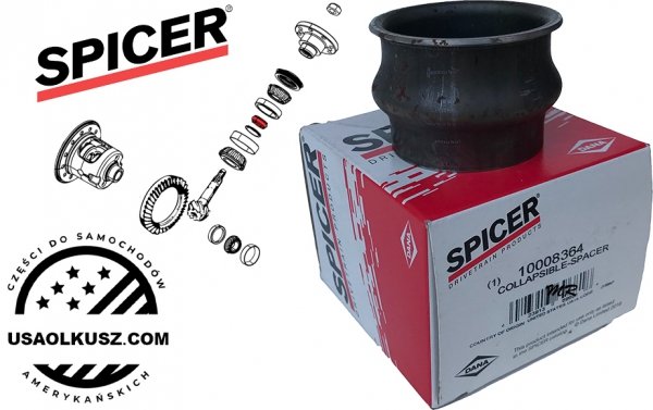 Tulejka rozprężna przedniego mostu DANA44 210MM Jeep Wrangler JL 2018- 68398739AA