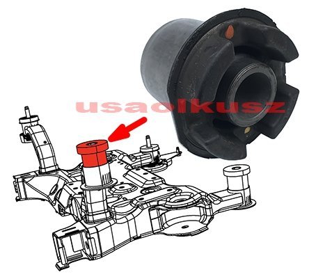 Tuleja przednia przednich sanek zawieszenia kołyski silnika Dodge Journey -2010