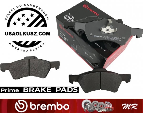 Przednie tarcze 281mm oraz klocki BREMBO Dodge Caravan 2001-2007 tarcze tył
