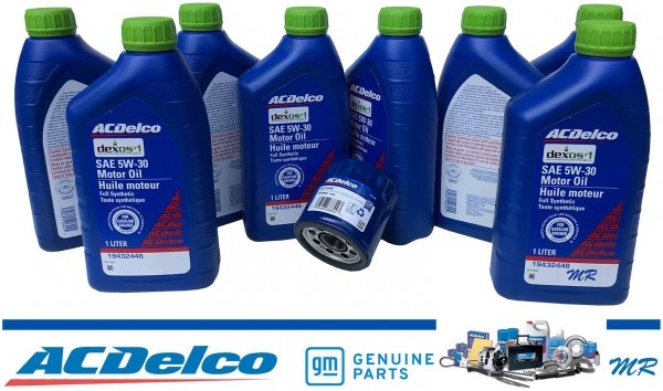 Filtr olej silnikowy 5W-30 Dexos1 Full Synthetic ACDelco Chevrolet Camaro 6,2 V8 -2015