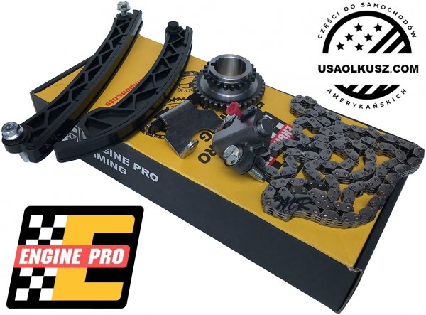 Rozrząd łańcuch napinacz prowadnice koło zębate silnika LCV GMC Canyon 2,5 Ecotec 2015-2021