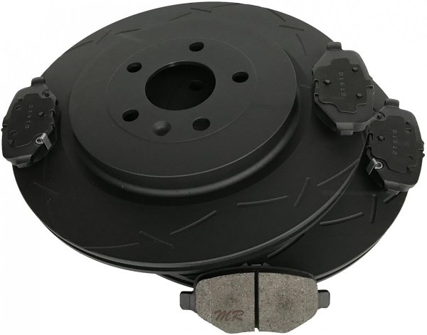 Tylne klocki + NACINANE tarcze hamulcowe 345mm Ford Flex 2012-