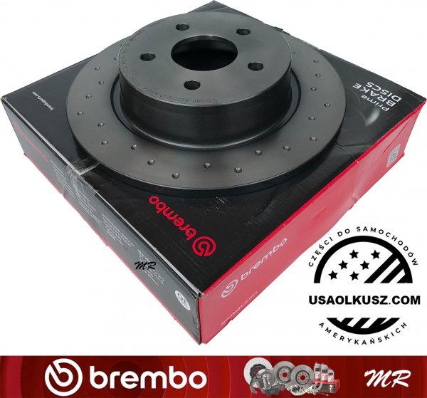 Tylne klocki brembo XTRA + tarcze hamulcowe brembo XTRA 280mm Ford Escape 2013-2016