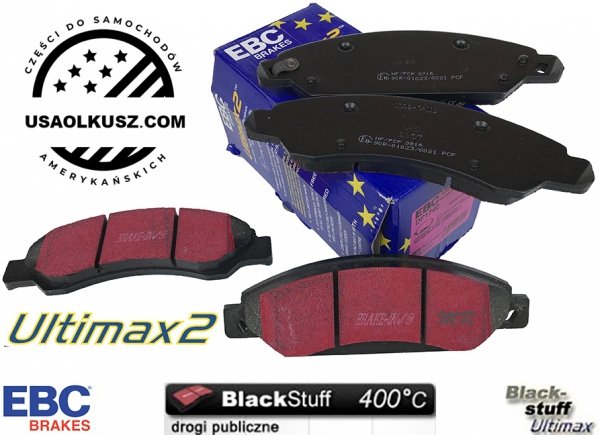 Przednie klocki Ultimax2 + tarcze hamulcowe 330mm EBC seria PREMIUM Chevrolet Avalanche 1500 2007-2008