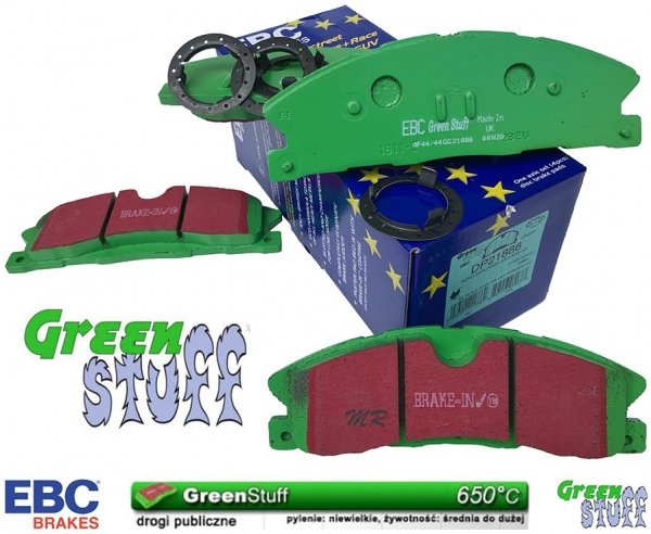 Klocki hamulcowe przednie EBC GreenStuff do tarcz 352mm Lincoln MKT 2013-