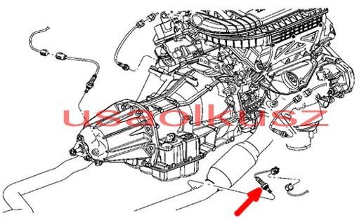 Sonda lambda tylna prawa Chrysler 300C SRT 6,1 V8 2005-2007