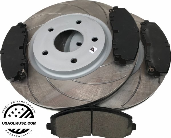 Przednie klocki + NACINANE tarcze hamulcowe 330mm SILVER RAM Cargo Van 2012-