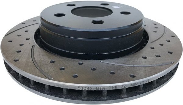 Nawiercana nacinana tarcza hamulcowa przednia 302mm Jeep Cherokee 2008-2012