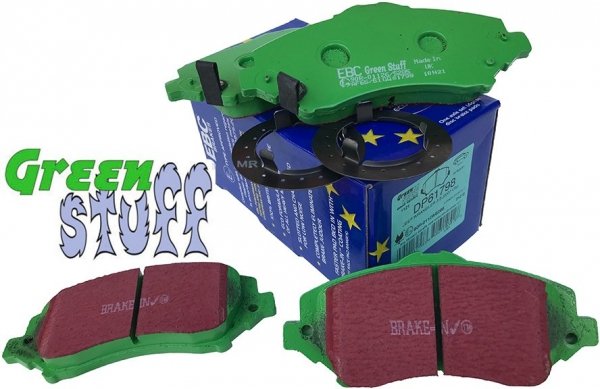 Przednie klocki GreenStuff + tarcze hamulcowe 302mm EBC seria Premium Fiat Freemont -2012