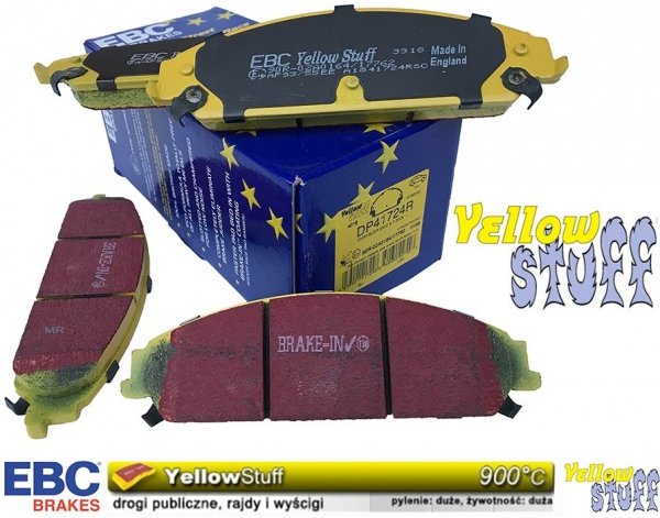 Klocki hamulcowe przednie EBC YELLOWSTUFF Dodge Caliber SRT 2,4 Turbo