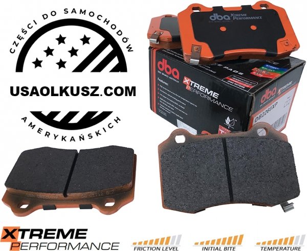 Tylne klocki XTREME PERFORMANCE + tarcze hamulcowe 350mm DBA seria 4000 T3 Chrysler 300C SRT