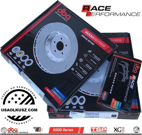 Przednie klocki RACE PERFORMANCE + tarcze hamulcowe DBA T3 Chevrolet Corvette C7 Z06 Grand Sport 2015-2019 