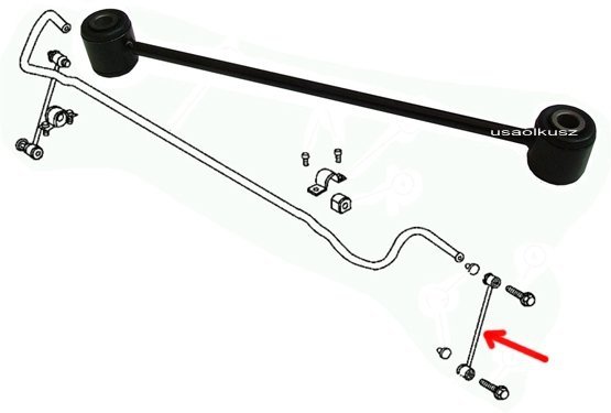 Łącznik stabilizatora tylnego Dodge Charger