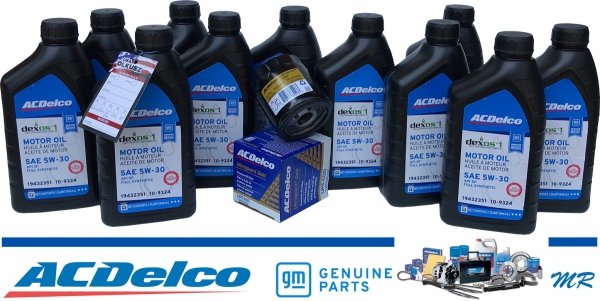 SPECJALNY filtr oleju silnika Ultraguard Gold + olej ACDelco 5W30 Chevrolet Corvette C6 6,2 V8 1998-2013