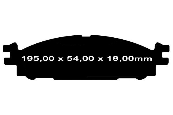 Przednie klocki GreenStuff + NAWIERCANE NACINANE tarcze hamulcowe 325mm EBC seria GD Lincoln MKS 2010-2012