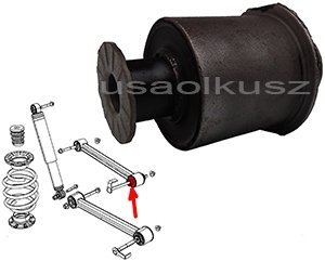 Tuleja tylnego górnego wagacza tylna Jeep Liberty 2008-