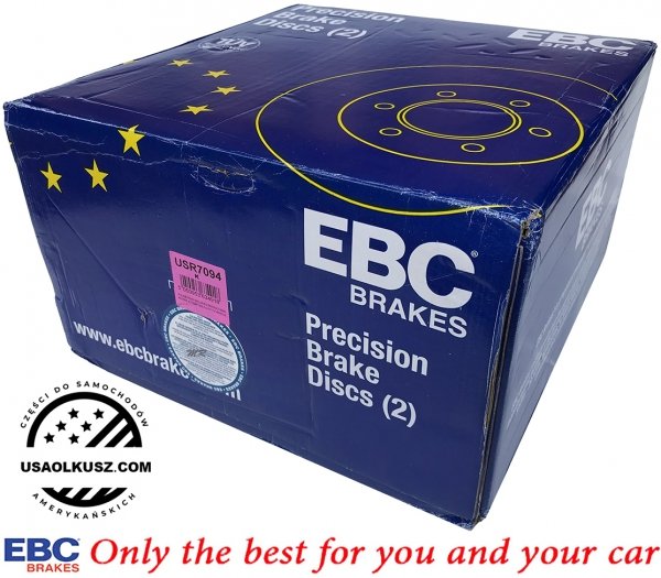 Przednia NACINANA tarcza hamulcowa EBC seria USR Chevrolet Suburban 2500 2000-2013