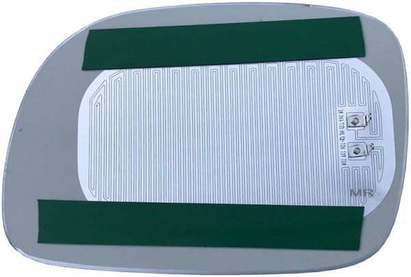 Szkło lusterka prawe PODGRZEWANE ASFERYCZNE Dodge Caravan 1996-2008