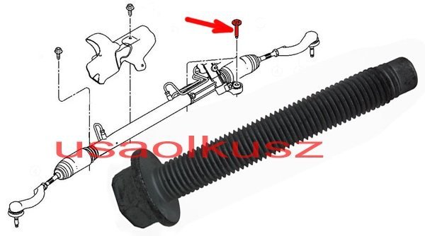 Śruba mocowania przekładni kierowniczej Dodge Avenger 2008-2009