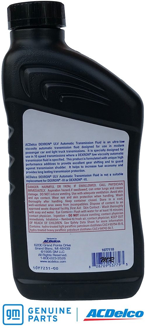 Olej Dextron ULV + filtr automatycznej skrzyni biegów 10L80 Chevrolet Suburban 1500 2021-