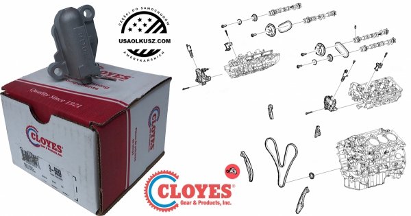 Napinacz hydrauliczny głównego łańcucha rozrządu silnika Lincoln Continental 3,7 V6